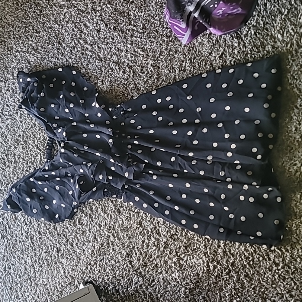Flowly Sheer Polka Dot Dress